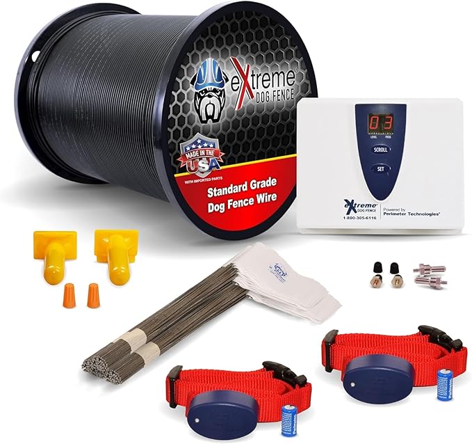 Underground Electric Dog Fence Premium - Standard Dog Fence System for Easy Setup and Superior Longevity and Continued Reliable Pet Safety - 2 Dog | 2000 Feet Standard Dog Fence Wire…