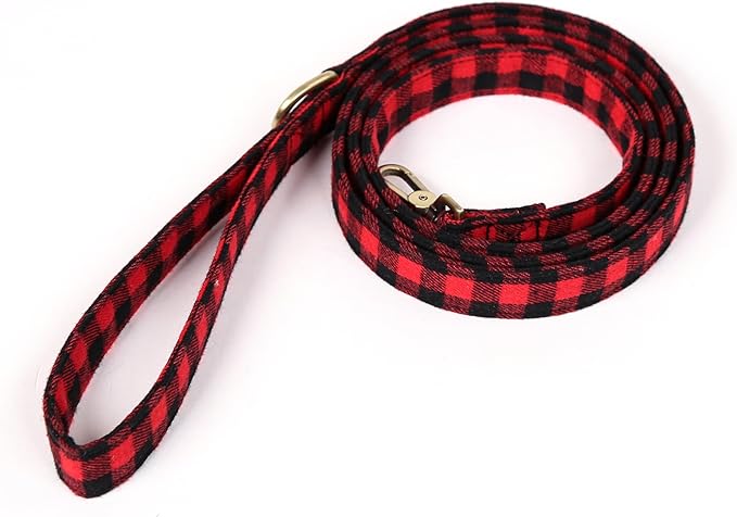 Organic Cotton Dog Leash for Small,Medium and Large Breed,Brass Hardware Pet Leash for Walking,Running and Training 6FT