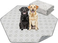 FXW Washable Pee Pads for Dogs, Leak-Proof & Non-Slip, Specifically Designed for FXW Rollick/Homeplus 32/40/45inch 6 Panels Dog Playpen, 35" Hexagon, Khaki, 1 Pack