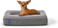 Casper Dog Bed, Plush Memory Foam, Medium, Gray, 25.0"L x 33.0"W x 6.0"Th