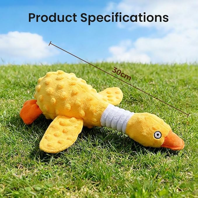 AIIONP Dog Toys for Aggressive Chewers, 2026 New Squeaky Dog Toy, Durable Chew Toy for Dogs Indoor Play, Yellow Duck Dog Plush for Dogs (Yellow)