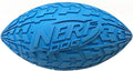 Nerf Dog Tire Squeak Football Outdoor Dog Toy, 6 Inch Dog Football Squeaking Toy for Medium and Large Breeds, Blue