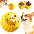 Frozen Treat Dispensing Dog Toy to Keep Them Busy, Interactive Indestructible Dog Puzzle Toy for Small Medium Breeds, Cognitive Dog Enrichment Toys Freezable - Yellow
