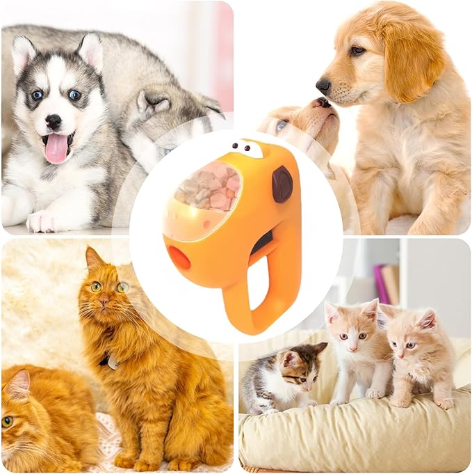 Dog Treat Dispenser Toy | Fun Puzzle Safe Game | Interactive Treat Dispensing Dog Toys | for Pet Cat Kitten Puppy Home Indoor Outdoor
