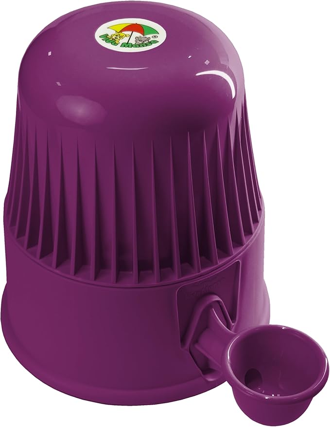 No Spill Pet Water Dispenser for Dogs and Cats, 67.6oz Gravity-Fed Water Bowl with Slow Drinking Design to Prevent Wet Fur, BPA-Free Polypropylene, Vida Mansa (Opaque Purple)