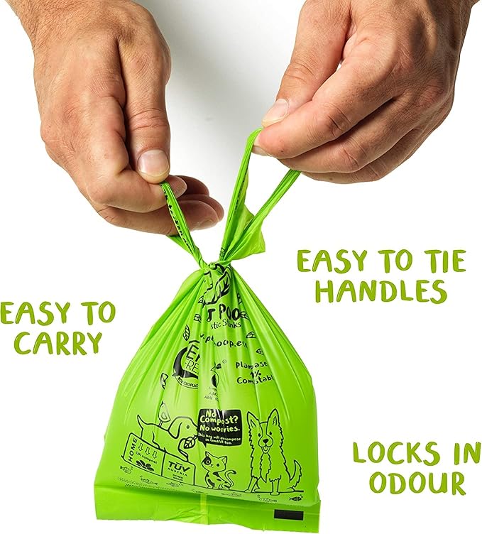 Planet Poop Biodegradable Dog Poop Bags, 180 Count, Plant-Based, Non-GMO, Leakproof, Compostable, No Microplastics - Supports Mission Pawsible in Bali