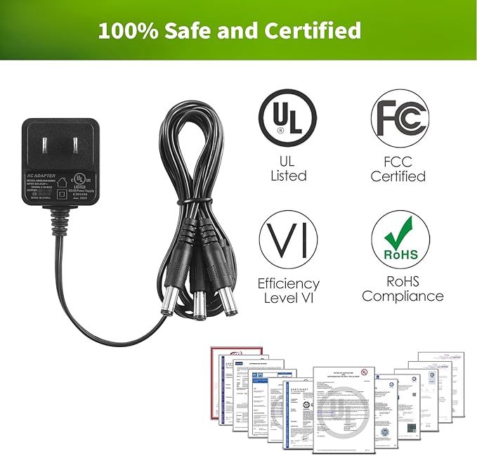 5V Charger for Dogtra 280C 200C YS600 YS300 iQ Plus 202C iQ-Combo iQCOMBO 282C EF-3000 Remote Collar Trainer, Dogtra Power Adapter Wall Charger with 1 to 3 Splitter Charging Cable