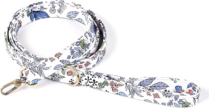 Organic Cotton Dog Leash for Small,Medium and Large Breed,Brass Hardware Pet Leash for Walking,Running and Training 6FT