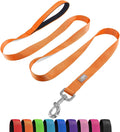 Basic Dog Leashes 6 FT Padded Handle Nylon Dogs Leashes for Medium Dogs Orange