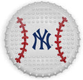 Pets First MLB New York Yankees Hard-Nylon Bacon-Flavored Baseball Chew Toy, Indestructible Dog and Cat Chewy Toy, Tug, Fetch Toy, Sporty Fun Toy for Dogs