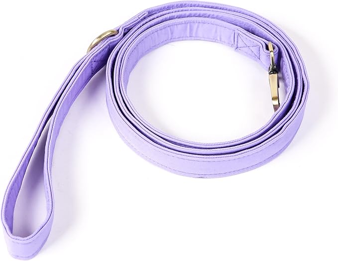 Organic Cotton Dog Leash for Small,Medium and Large Breed,Brass Hardware Pet Leash for Walking,Running and Training 6FT