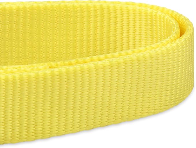 Hyhug Medium Dog Collar, Yellow:Heavy-Duty Quick-Release Nylon Buckle, Adjustable & Durable, Cute Dog Collar (Medium, Illuminating Yellow)
