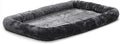 MidWest Homes for Pets Dog Bed â€“ Gray Faux Fur Bolster, Ultra-Soft and Machine Washable, Fits 42-Inch Crates and Carriers, for Large Sized Breeds