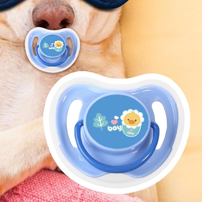 Silicone Puppy Pacifier - Teething Toys for Puppies, Portable Chewing Toys for Small Dogs | Puppy Bite Training Toys, Safe and Soft Chew Toy for Care, Perfect Teething Relief for Puppies