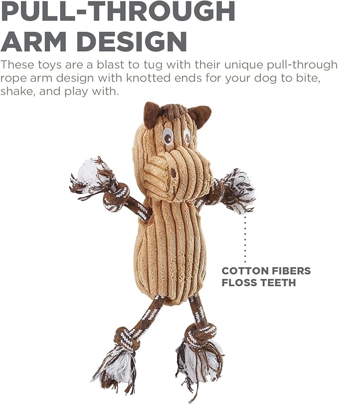 Outward Hound Ranch Roperz Horse Plush Squeaky Dog Toy