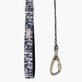 DF Co. Close Control Short Trainer Dog Leash | Strain Free & Shock Resistant, Durable Material, 65cm in Length, Heavy Duty Clips & D-Ring (Grey Camo, Regular)