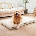 Orthopedic Dog Bed Medium Size Dog, Pet Beds with Waterproof Lining, Soft Short Plush Surface & Egg Crate Foam, Machine Washable Pet Mat with Removable Cover & Anti Slip Bottom
