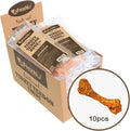 A Freschi srl Turkey Tendons for Dogs, Long-Lasting, Hypoallergenic Rawhide Alternative, Human Grade, Healthy Puppy Chews, Natural Dog Treats for Large Dogs, Bone (L), 10 Count Box
