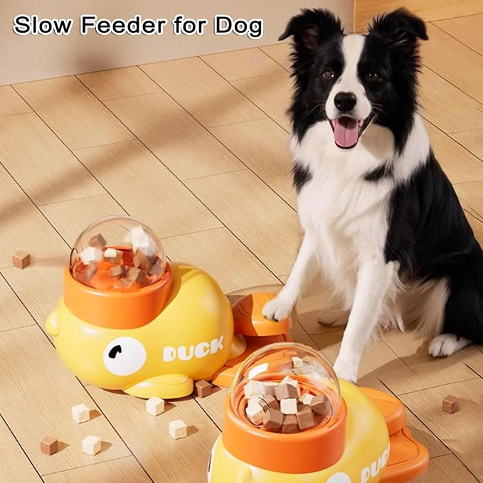 Interactive Dog Treat Dispenser, Puzzle Feeder Dog, Duck Pet Feeder for Healthy Eating, Interactive Treat Dispenser Toy for Dogs and Cats (2 PCS)