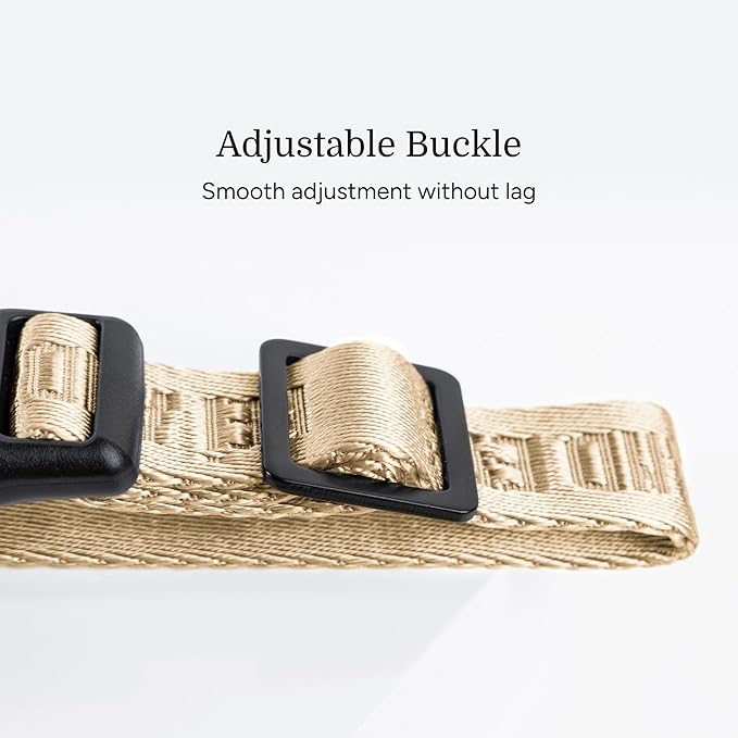 2026 New Edition, Fei & Eve MagEase Dog Collar - Patented Magnetic Buckles | Fur-Safe | Premium 210D Nylon | 450LB Escape-Proof | Adjustable Fit | Small (Champagne)