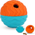 Brightkins Tough & Tumble 2-Piece Texture Ball Small, Enrichment Puppy Essentials, Dog Birthday Treat Pouch Gifts, Training Dog Accessories, Travel Squeez Pouch, Slow Feeder Dispensing Container