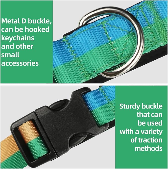 ‌EVERKING 6ft Hands-Free Dog Leash - 6-in-1 Adjustable with 360° Rotating Buckle, Night Reflective & Shock Absorbing for Large/Small Dogs (Up to 120lbs) (Green)