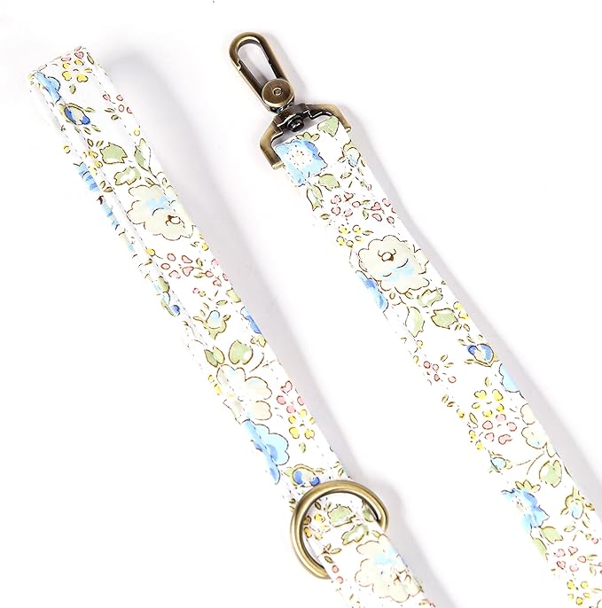 Organic Cotton Dog Leash for Small,Medium and Large Breed,Brass Hardware Pet Leash for Walking,Running and Training 6FT