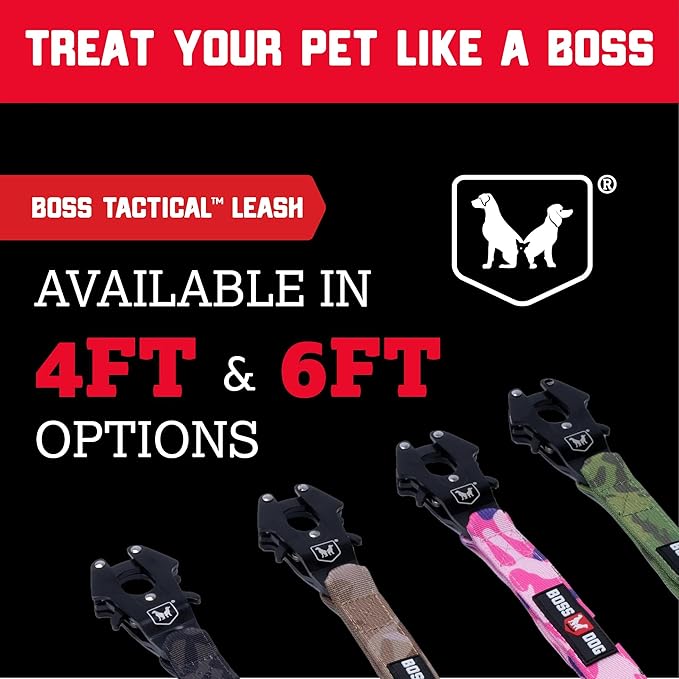 Boss Dog Tactical Leash, Teal, 6 ft