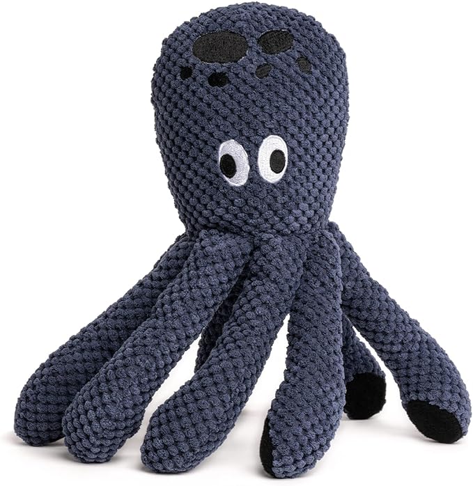 fabdog Floppies Plush Dog Toy - Cute & Durable Squeaky Dog Toys - Best Squeak Toy for Puppies and All Breeds | Ideal Pet Gift| Small Octopus