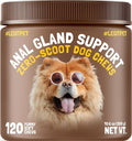 LEGITPET Anal Gland Relief Chews for Dogs Fiber & Digestive Support Supplement Soft Treats for Healthy Bowel & Gland Function Helps Reduce Scooting Promotes Dog Health & Comfort 120 pcs