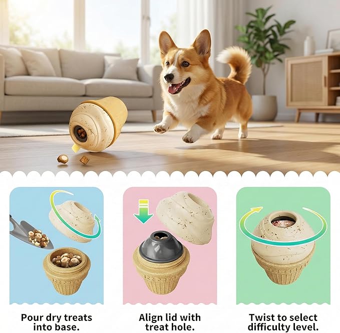 Multi-Functional Interactive Dog Toys, Treat Dispenser – Enrichment Puzzle, Frozen Slow Feeder Licking Toy for Medium/Large Dogs, Durable Chew, BPA-Free Dishwasher-Safe, Anxiety Relief