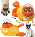 Duck Treat Dispenser, 2 in 1 Dog Food Dispenser Toy & Slow Feeder, Dog Puzzle Feeder, for IQ Training & Mental Enrichment, Durable and Safe for Small & Medium Dogs (2PCS)