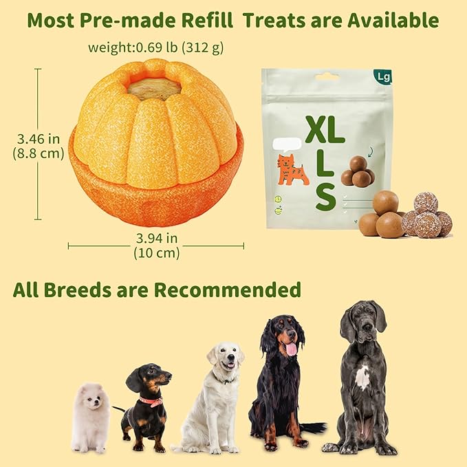 Interactive Dog Toys Treat Dispensers, /No Oil Needed/Smooth Screwing Frozen Treat Freezable Dog Puzzle Treat Dispensing Toy to Keep Them Busy for Small Medium Large Breeds