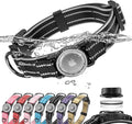 Upgrade Airtag Dog Collar,with IPX8 Waterproof AirTag Holder | Reflective Ultra-Durable | Soft Padded | Lock Buckle | Heavy Duty | Fit Small Medium Large Dogs（Black1，L(17"～23")）
