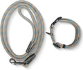Heavy Duty 4 FT Long Nylon Leash with Adjustable, Durable & Comfortable Leash,Reflective Double Handles Lead for Control Safety Training，Dog Collars for Medium, Large Dogs