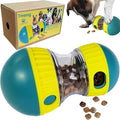 Dog Food Puzzle Toys, Adjustable Dog Treat Dispensing Dogs Toys, Interactive Chase Slow Feeder for Boredom and Stimulating, IQ Training for Small Medium Dogs