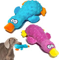 Adpartner Plush Crinkle Dog Toys, 2 Pack Dog Toy Duck Stuffed Squeaky Dog Toys for Small Medium Breeds to Keep Them Busy, Interactive Dog Squeaky Toy for Puppy Training and Reduce Boredom