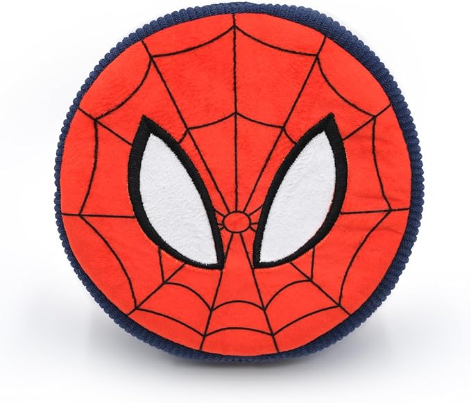 ZippyPaws Burrow Puzzle Plush Dog Toy, Interactive Squeaky Toy for Enrichment, Hide and Seek Game for Small to Medium Dogs, Marvel Spider Man