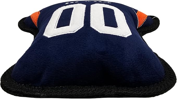 The 1st Ever Tough but Smooth Dog NFL Chicago Bears Football Jersey Tough Pet A Premium Quality Doggie with Built-in Squeaker. Sports Fans Favorite Chew