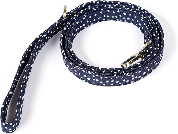 Organic Cotton Dog Leash for Small,Medium and Large Breed,Brass Hardware Pet Leash for Walking,Running and Training 6FT