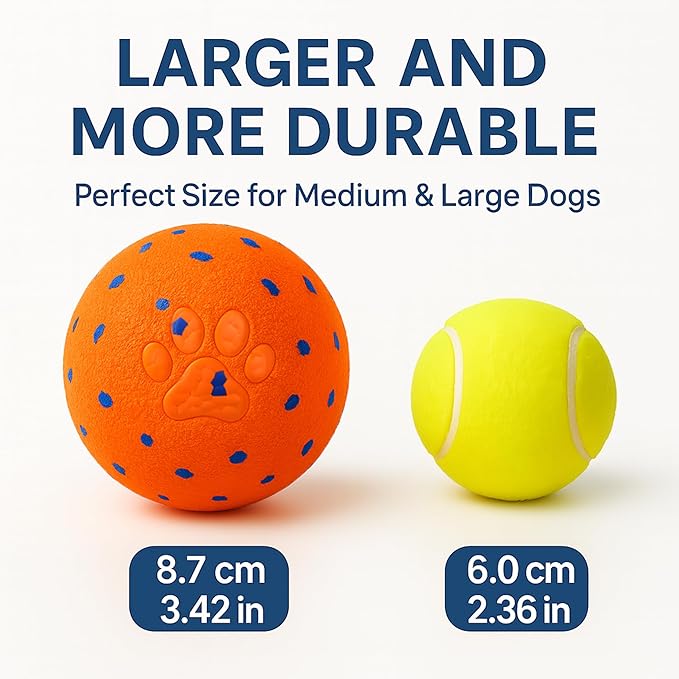 2025 Upgraded Smart Interactive Dog Toy, Durable E-TPU Material, Built-in Anti-mistouch Switch, for Large, Medium, and Small Dogs – Dog Toys to Keep Them Busy Indoors & Outdoors