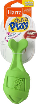 Hartz Dura Play Bacon Scented Rocket Dog Toy, Medium ( Colors may vary ) (3 Pack)
