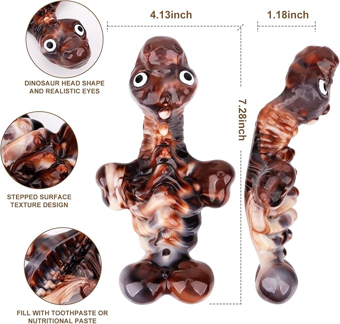 ASIDE Dog Toys for Aggressive Chewers,Dog Chew Toys for Large Dogs,Tough Dog Toys,Indestructible Dog Toys,Dog Toys for Medium Large Dogs Breed, Real Bacon Flavor (Brown)