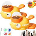 2026 New Dog Interactive Treat Dispenser Toy, Treat Dispensing Dog Toys, Cat Treat Dispenser, Promotes IQ Training and Entertainment Reduces Bloating Anti-Gulping Small Animal Bowls (Yellow*2)
