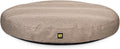 K9 Ballistics Tough Round Nesting Pillow Dog Bed - Removable Cover, Washable, Durable & Water Resistant Indoor/Outdoor Bed for Small Breeds & Puppies - S, Taupe Premium Finish