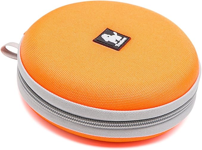 WINHYEPET Collapsible Canvas Dog Bowl Double Holder, Portable for Easy Travel, Foldable and Pocket Size for Running, Walking, Hiking, Camping, Waterproof Lining Holds Food and Water, Dogs 2 Way Use