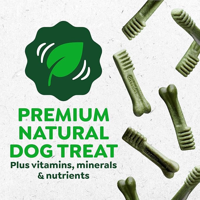 Greenies Veterinarian-Recommended Natural Dental Dog Treats, Large Size, Original Flavor, 36 oz. Pack, 24 Count