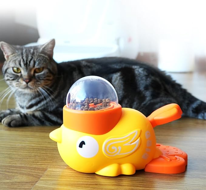 Treat Dispensing Dog Toys | Puzzle Slow Feeder | Pet Food Bowl Cat Treat Dispenser - for Puppy Kitten Small Medium Breed Training Boredom Travel Home Indoor