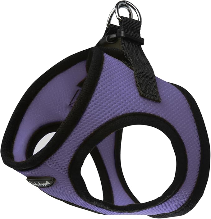 Bark Appeal Lavender Step-in Dog Harness for Medium to Large Sized Pets – Updated Sizing, Re-Measuring is Essential – Soft Vest Harness – Anti-Choke with Adjustable Strap & Heavy Duty Clip – L