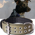 Dog Collar for Large Dogs - 2" Wide Tactical Collars with Handle for Extra Large Breed Dogs, Camo Military Heavy Duty 1/3" Thick Puppy Collar K9 Nylon Pet Collar M